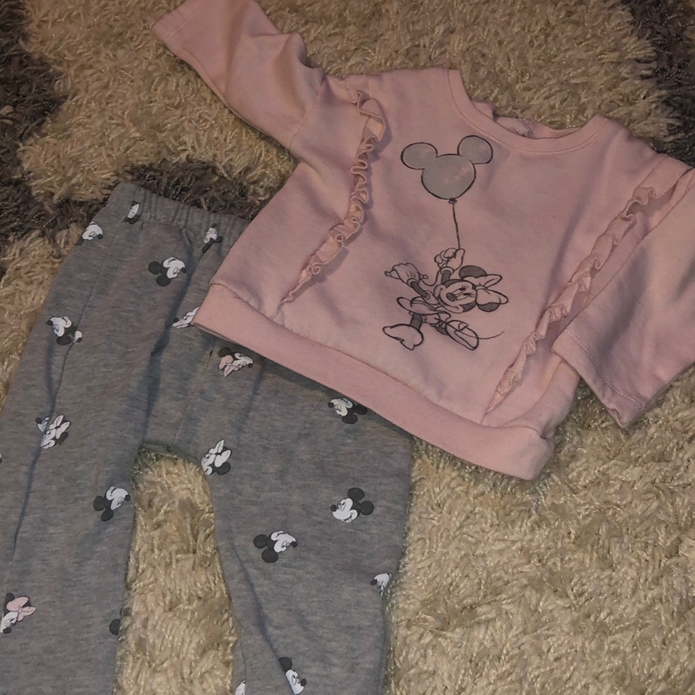 Disney Baby Mickey Minnie Sweatsuit